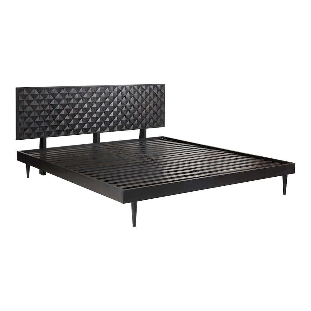 Pablo MCM Solid Wood Bed Platform (2 Colors - 2 Sizes)