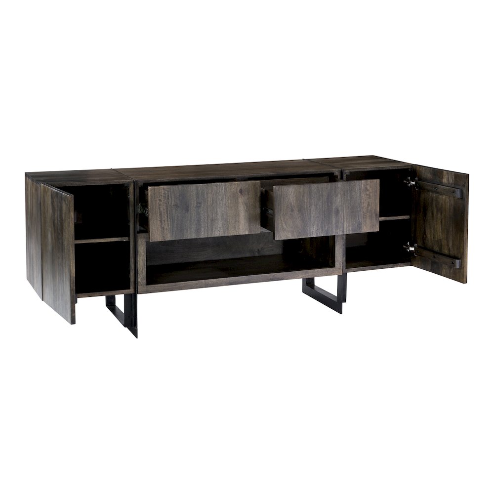 Tiburon Acacia Wood Media Console TV Stand Cabinet 72" (2 Colors)