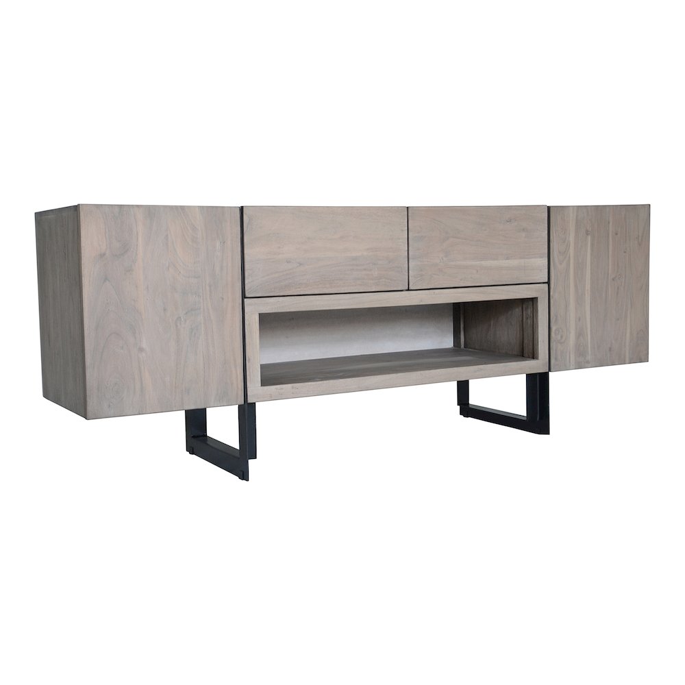 Tiburon Acacia Wood Media Console TV Stand Cabinet 72" (2 Colors)