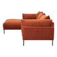 Jamara Modern Chaise Sofa Sectional 112" (2 Colors)