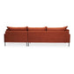 Jamara Modern Chaise Sofa Sectional 112" (2 Colors)