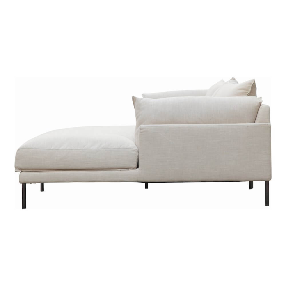 Jamara Modern Chaise Sofa Sectional 112" (2 Colors)