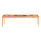 Rohe Solid Walnut Wood Slatted Bench 60" (2 Colors)