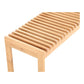 Rohe Solid Walnut Wood Slatted Bench 60" (2 Colors)