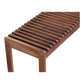 Rohe Solid Walnut Wood Slatted Bench 60" (2 Colors)