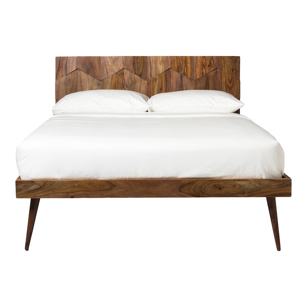 Solid Sheesham Wood MCM Bed Frame Platform