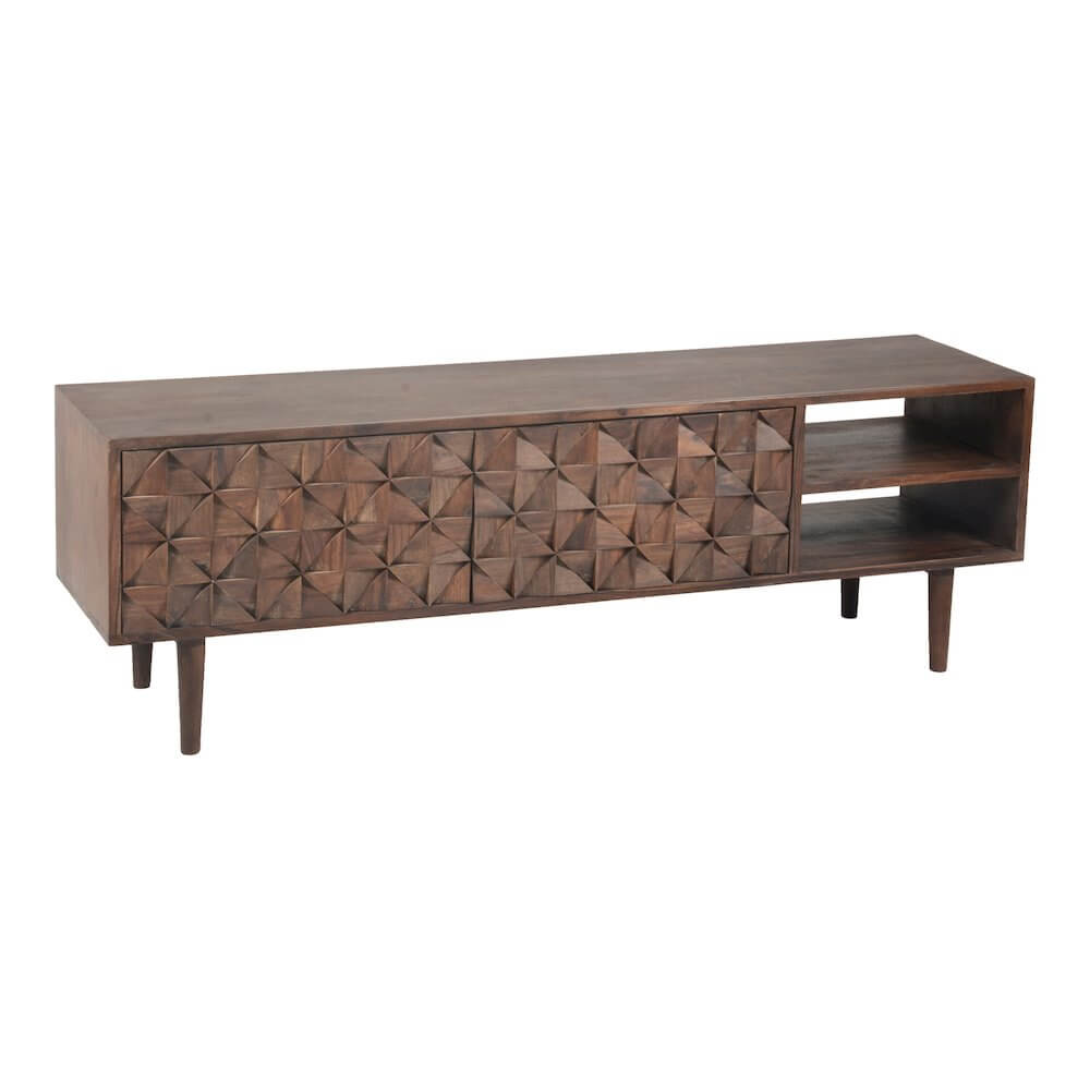 Pablo MCM Solid Wood Media Console & TV Stand 55" (2 Colors)