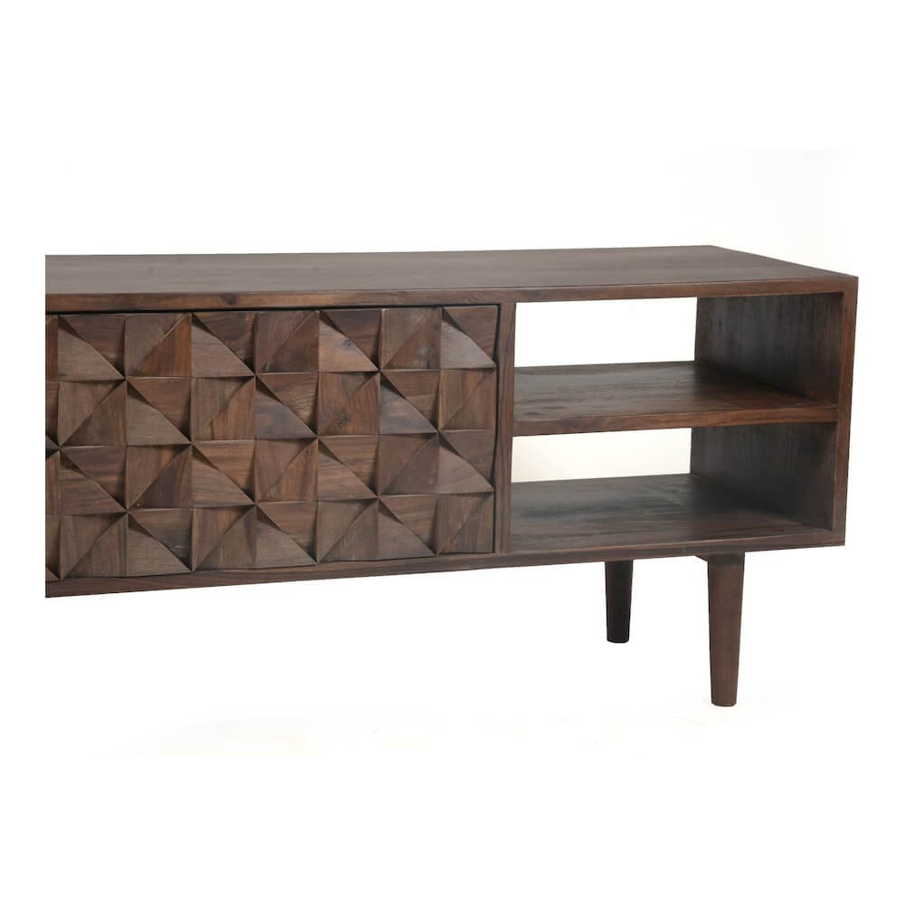 Pablo MCM Solid Wood Media Console & TV Stand 55" (2 Colors)