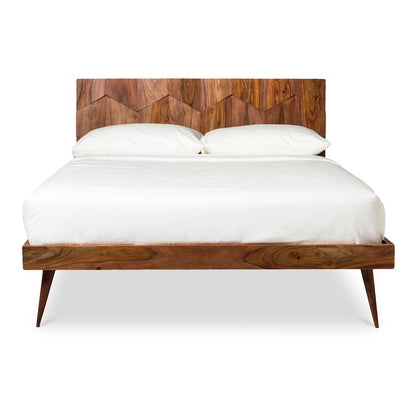 Solid Sheesham Wood MCM Bed Frame Platform