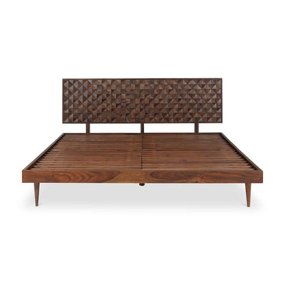 Pablo MCM Solid Wood Bed Platform (2 Colors - 2 Sizes)