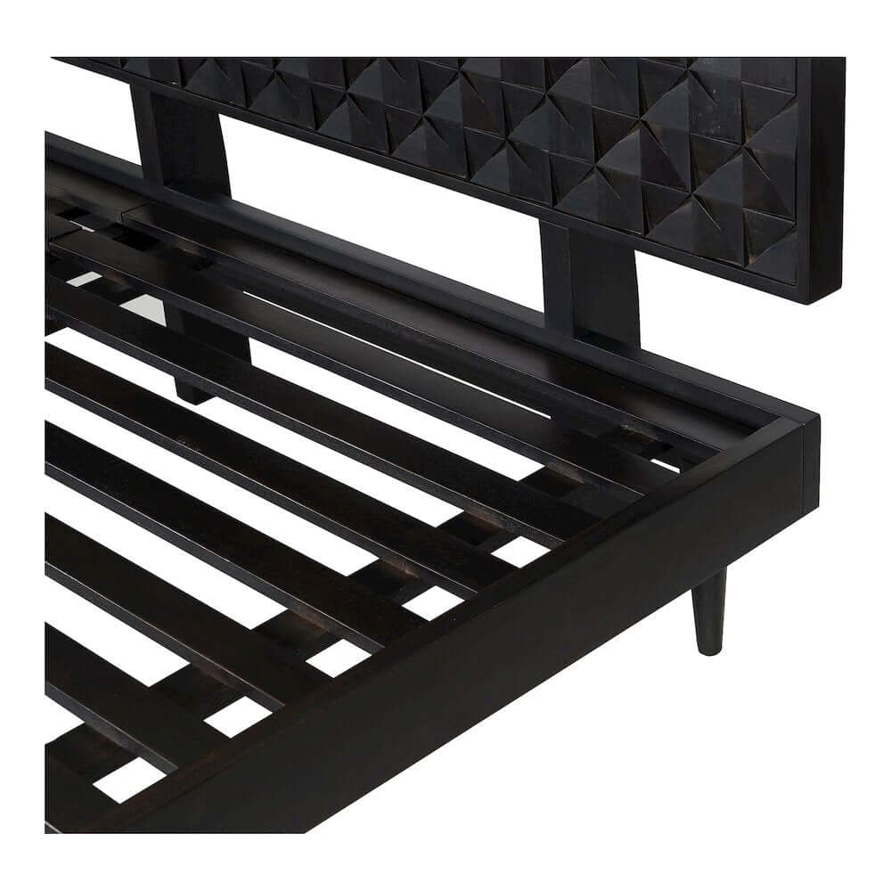 Pablo MCM Solid Wood Bed Platform (2 Colors - 2 Sizes)