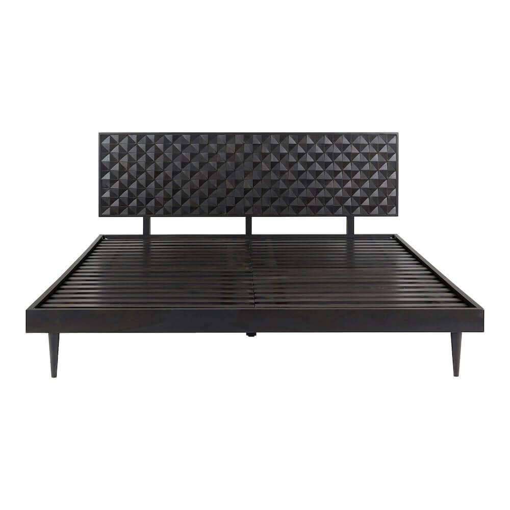 Pablo MCM Solid Wood Bed Platform (2 Colors - 2 Sizes)