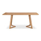 Godenza Solid Walnut Wood Rectangular Dining Table 71" (3 Colors)