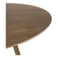 Aldo MCM Walnut Wood Round Dining Table 47"