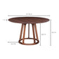 Aldo MCM Walnut Wood Round Dining Table 47"