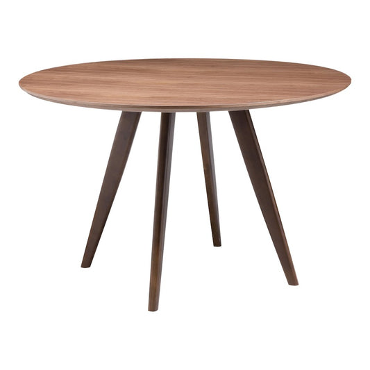 Dover MCM Small Round MDF Wood Dining Table 39"