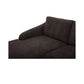 Quinn MCM Reversible Chaise Fabric Sectional Sofa 98" (2 Colors)