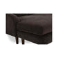 Quinn MCM Reversible Chaise Fabric Sectional Sofa 98" (2 Colors)