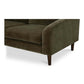 Quinn MCM Reversible Chaise Fabric Sectional Sofa 98" (2 Colors)