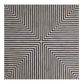 Terning Square Black & White Striped Coffee Table 40"