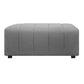 Lyric Channel Tufted Fabric Modular Sectional Sofa in Gray (Various Sizes - Customizable)