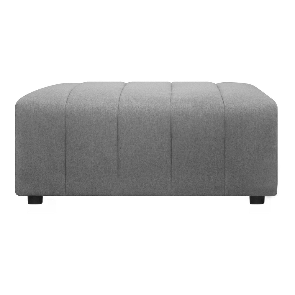 Lyric Channel Tufted Fabric Modular Sectional Sofa in Gray (Various Sizes - Customizable)