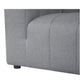 Lyric Channel Tufted Fabric Modular Sectional Sofa in Gray (Various Sizes - Customizable)