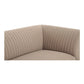 Zandro Channel Tufted Fabric Sectional Chaise Sofa 117" (2 Colors)