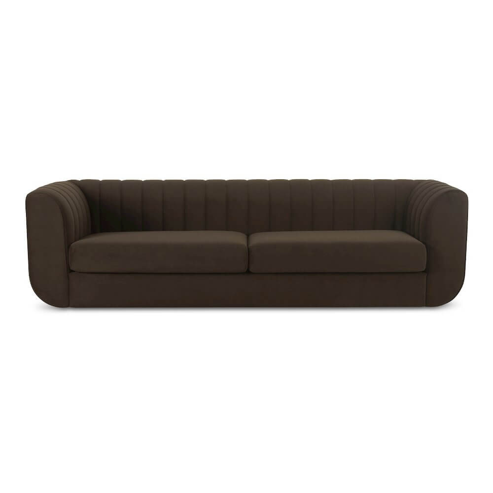 Rosy Deco Tufted Fabric Sofa 103" (3 Colors)