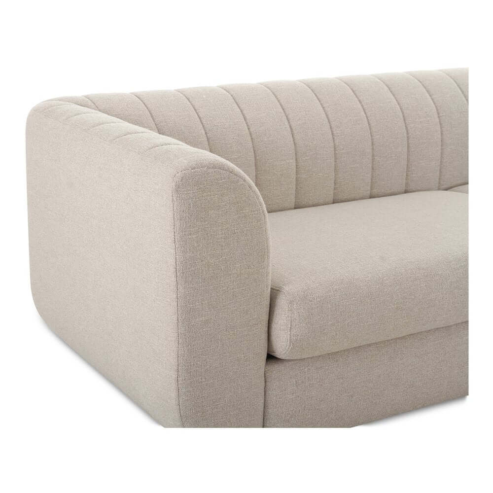 Rosy Deco Tufted Fabric Sofa 103" (3 Colors)