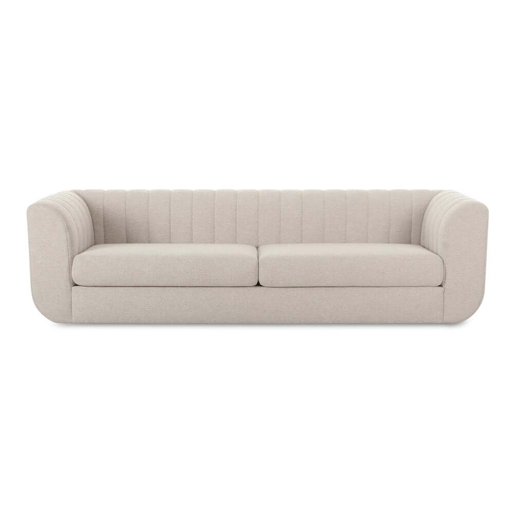 Rosy Deco Tufted Fabric Sofa 103" (3 Colors)