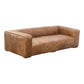 Bolton Top Grain Leather Square Arm Sofa 101"