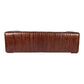 Castle Genuine Leather Channel Tufted Sofa 95" (2 Colors)