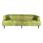 Magdelan MCM Top Grain Leather Sofa in Green 79"