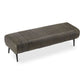 Endora MCM Channel Tufted Top Grain Leather Bench 59"