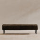 Endora MCM Channel Tufted Top Grain Leather Bench 59"