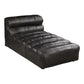 Ramsay Modular Sectional Sofa in Black Buffalo Leather 108"