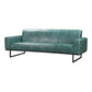 Brock Top Grain Green Leather Sofa 86"