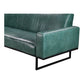 Brock Top Grain Green Leather Sofa 86"