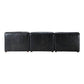 Ramsay Modular Sectional Sofa in Black Buffalo Leather 108"