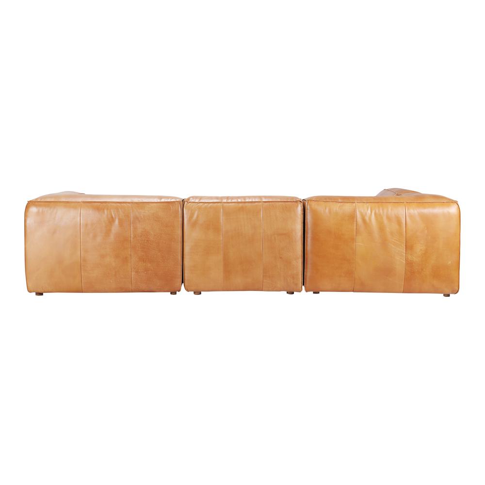 Luxe Modern Buffalo Leather Modular Sectional Sofa (Size Options)