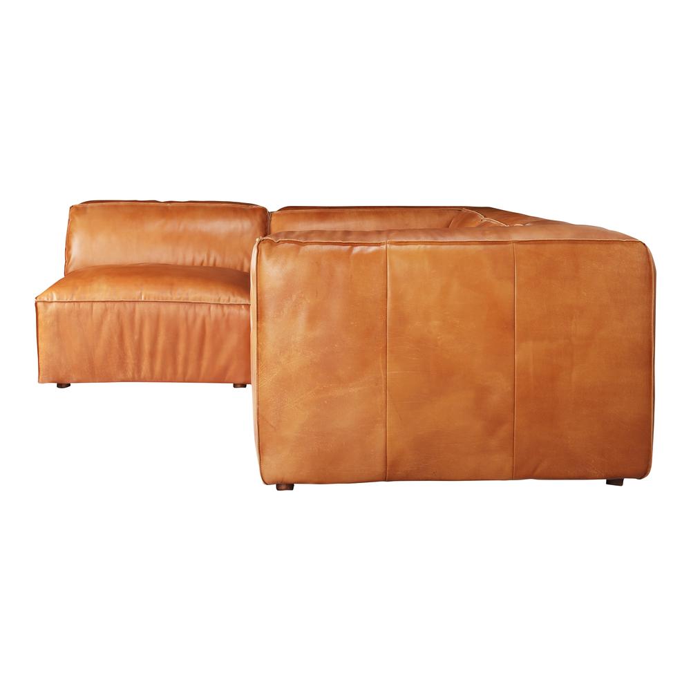 Luxe Modern Buffalo Leather Modular Sectional Sofa (Size Options)