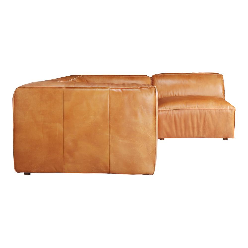 Luxe Modern Buffalo Leather Modular Sectional Sofa (Size Options)