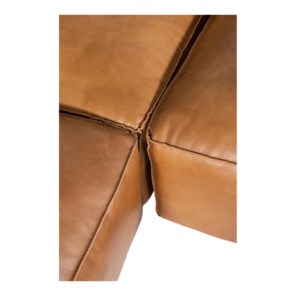 Luxe Modern Buffalo Leather Modular Sectional Sofa (Size Options)