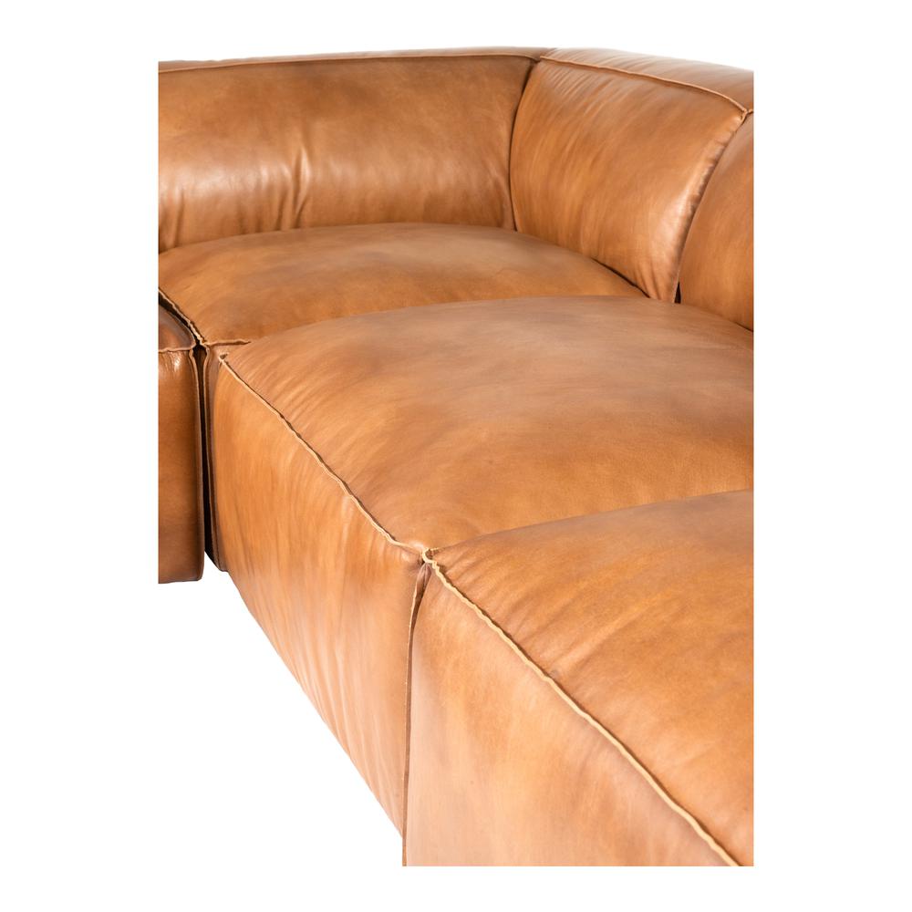 Luxe Modern Buffalo Leather Modular Sectional Sofa (Size Options)