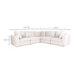 Justin Modern Luxury Modular Sectional in Gray