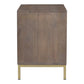 Corolla Modern Geometric 2 Drawer Wood Nightstand 20"