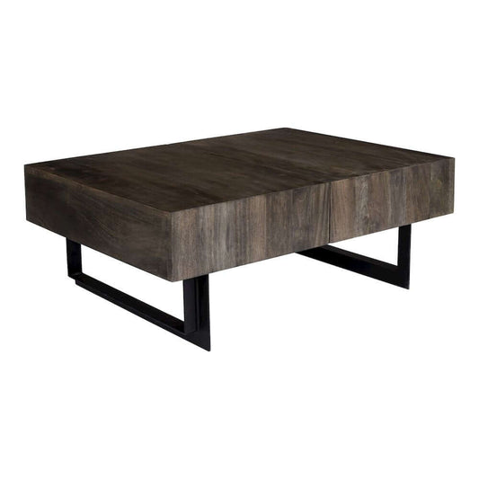 Tiburon Acacia Wood Storage Coffee Table 42"