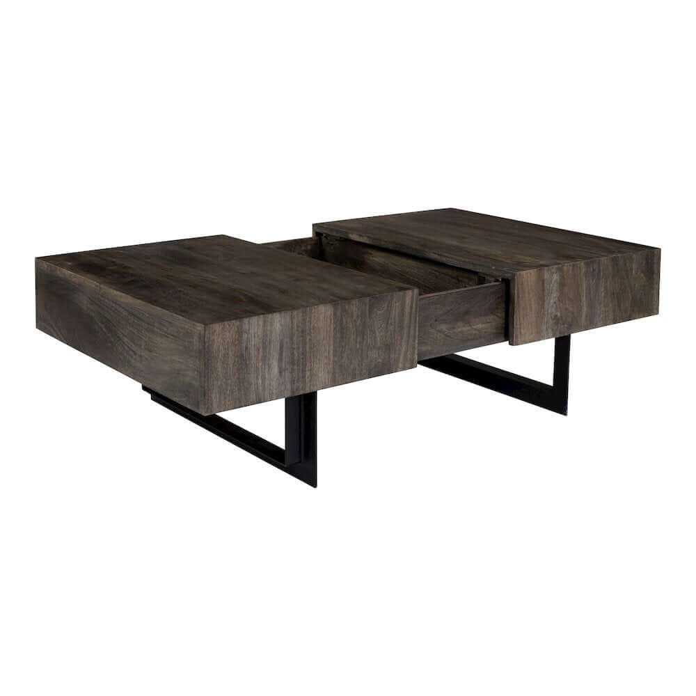 Tiburon Acacia Wood Storage Coffee Table 42"