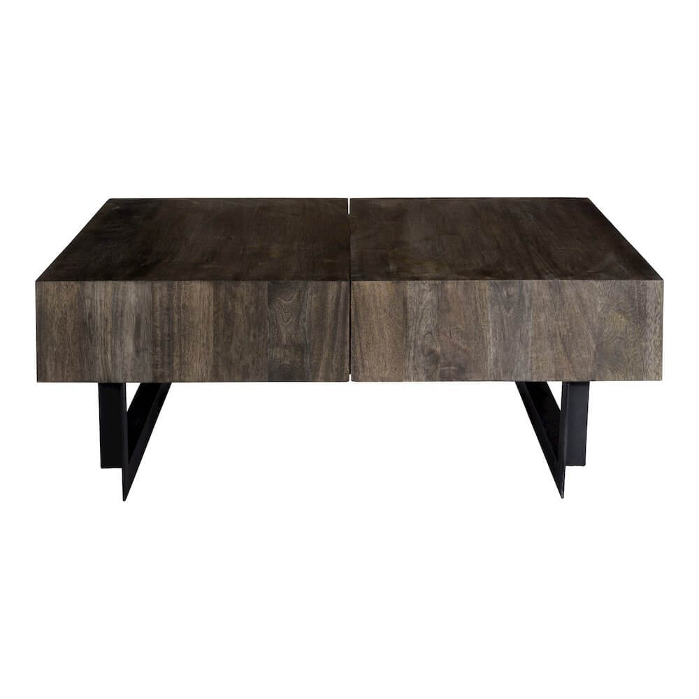 Tiburon Acacia Wood Storage Coffee Table 42"